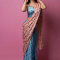 Polka Pre Drape Saree Set image 0
