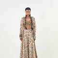 IB FLARED PANT EMBROIDERED JACKET SET image 0
