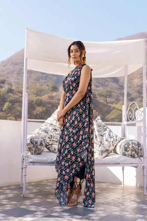 Chic Blue Butterfly Pant Set image 1