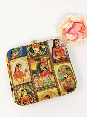 Mughal Printed Clutch image 0