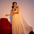 Beige Coral Skirt Set image 0