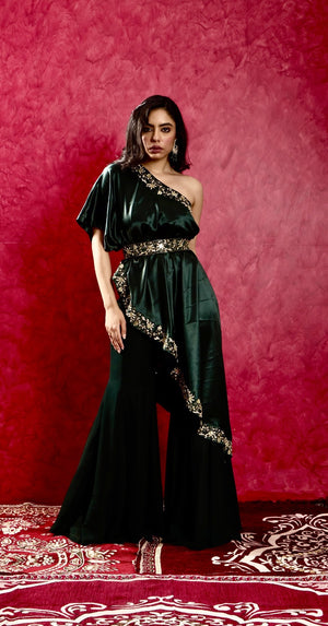 Seher Cape and Pant Set - M image