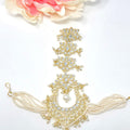 Golden Kundan Hand Harness image 0