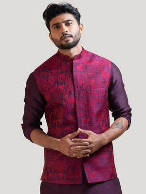 Purple Palace Nehru Kurta Set image 3