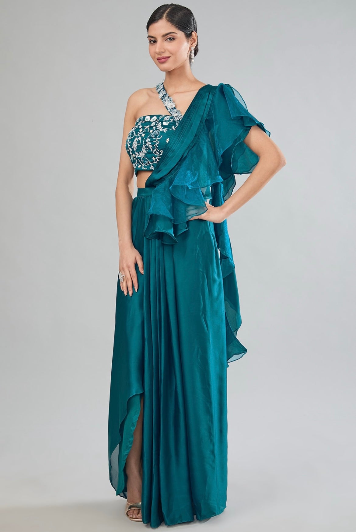 Drape skirt set image 4