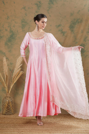 Baby Pink Anarkali image 1