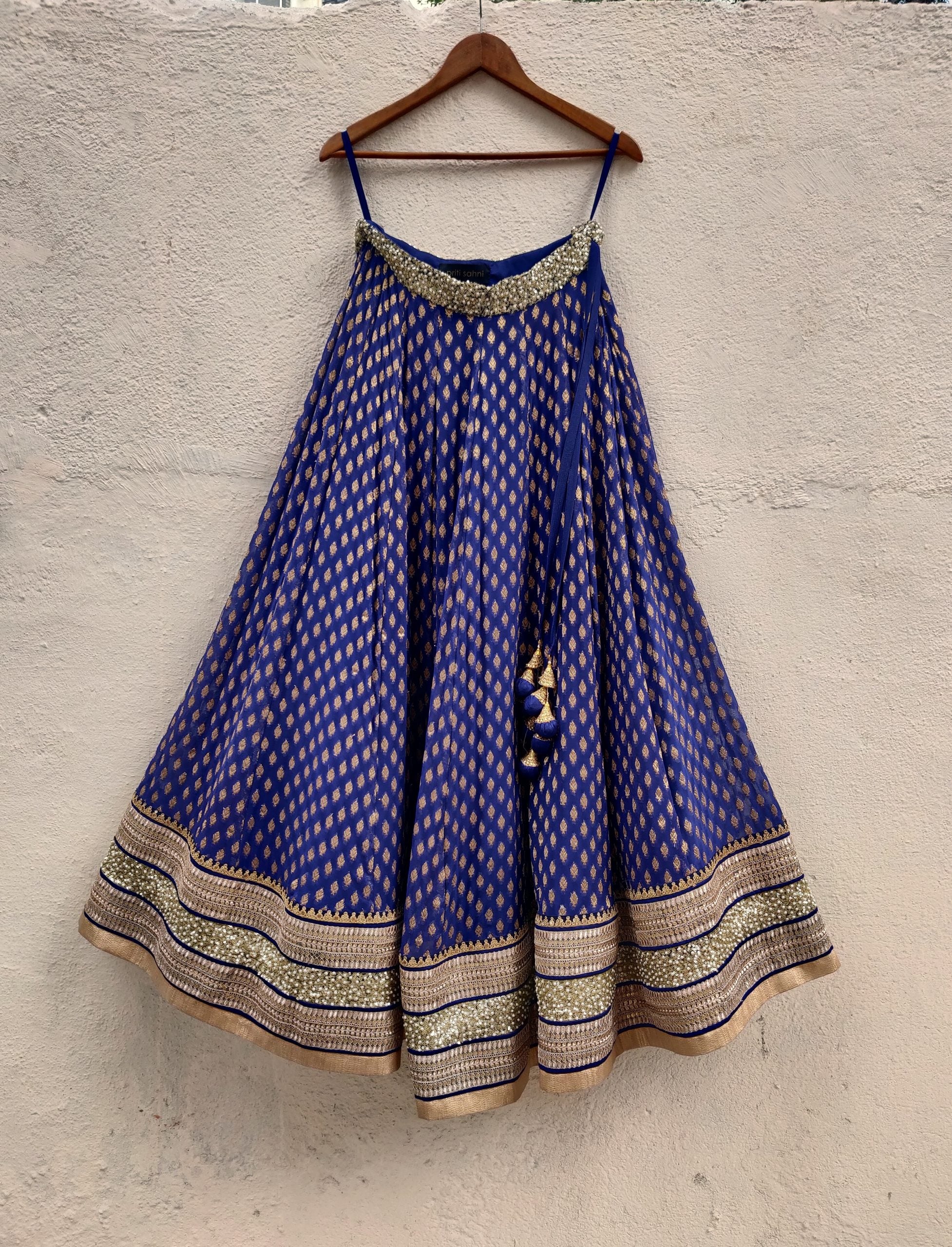 Indigo Blue Sharmily Lehenga image 5