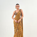 M PRE STITCHED SAREE PAIRED WITH EMBROIDERED BLOUSE image 0