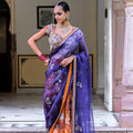 Amber Bloom Daman Saree and Blouse