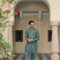 Iris Mist Kurta Straight Pant Set