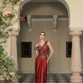 Scarlette Dhoti Saree with Corset Blouse