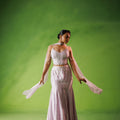 Lavender Corset And Fishtail Skirt Set