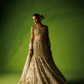 Tissue Silk Stone Embellished Fishtail Lehenga Set