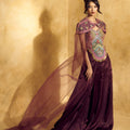 Alaya Top and Skirt Set with Cape