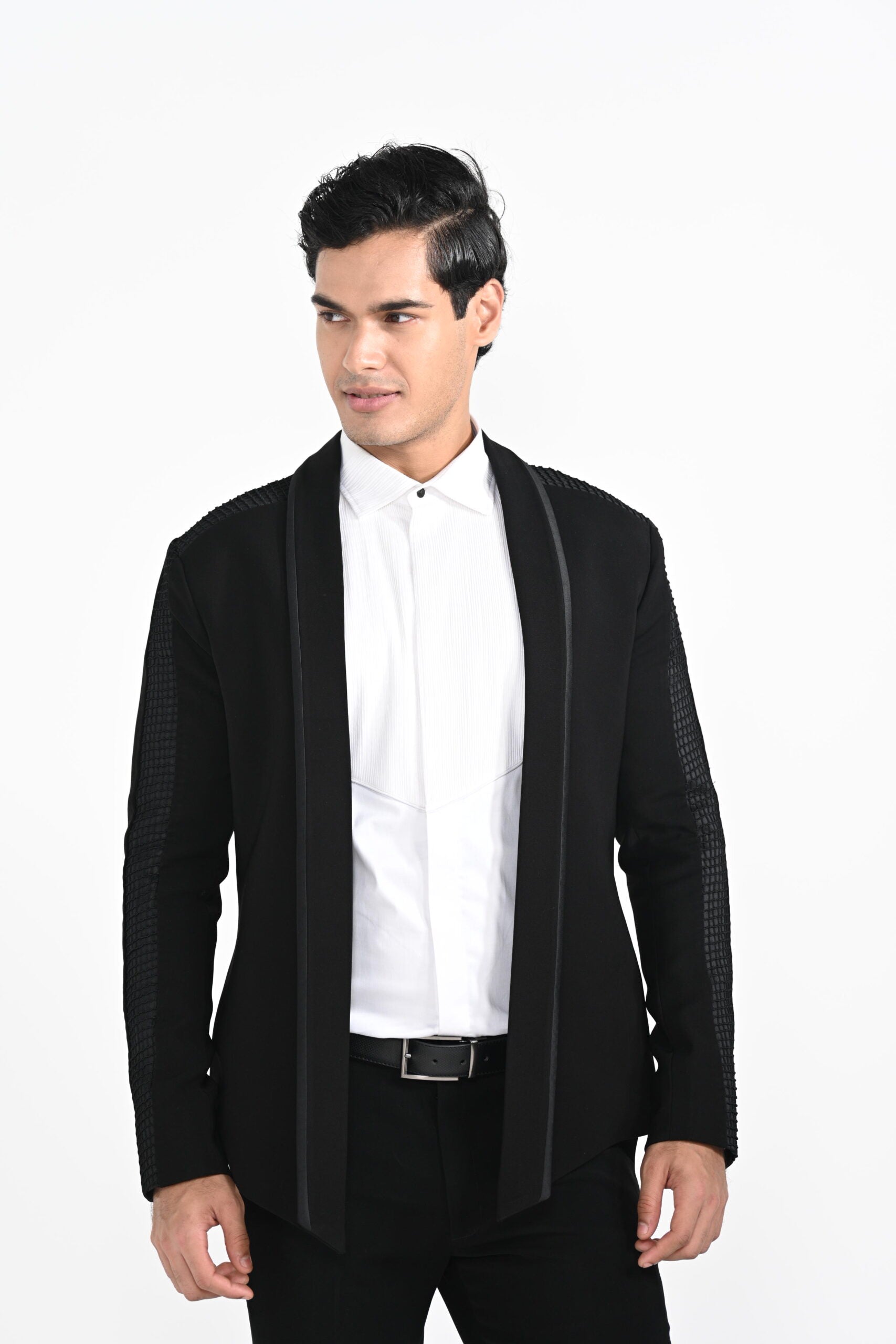 Open Blazer With Pintuck Detailing image 3