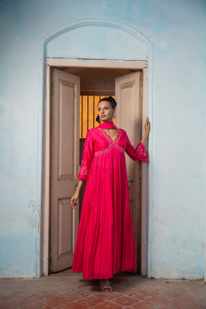 Rosy Flared Dress - L image