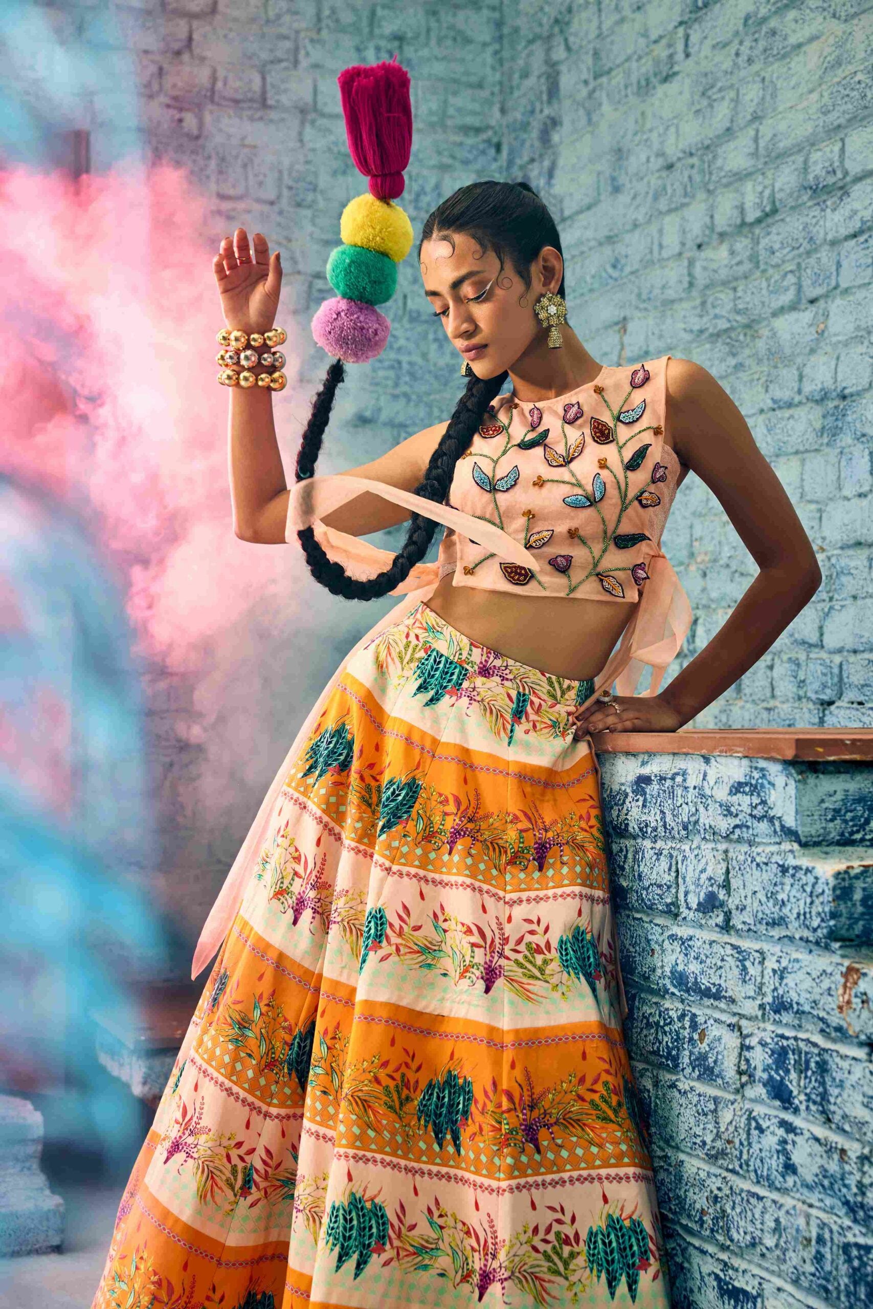 Multi-Colour Skirt Elegant Set image 2