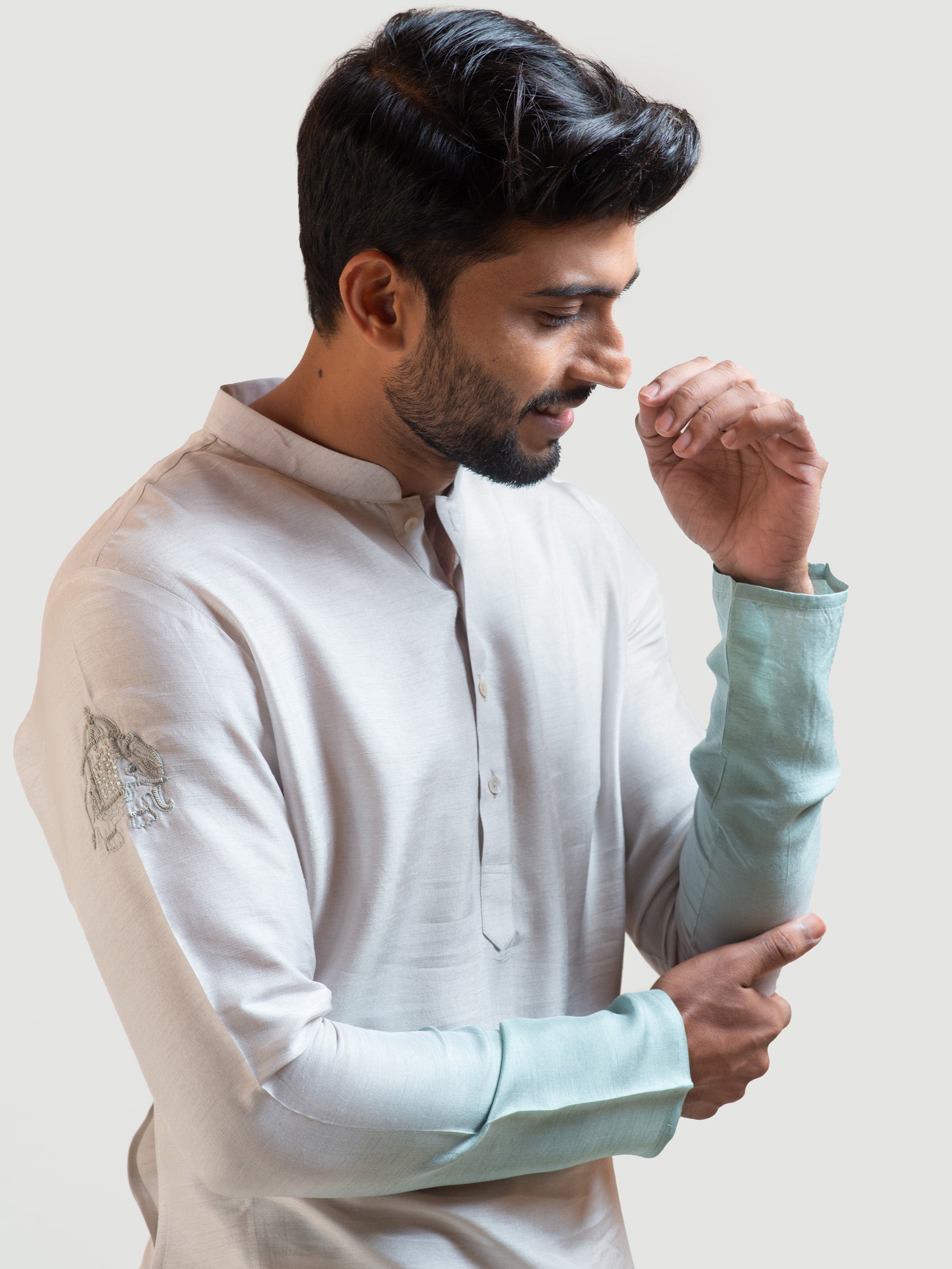 Sea Shaded Kurta Set image 1