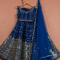 Azure Blue Lehenga Set image 0