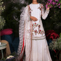 White Embroidered Suit with Palazzo Pants image 0