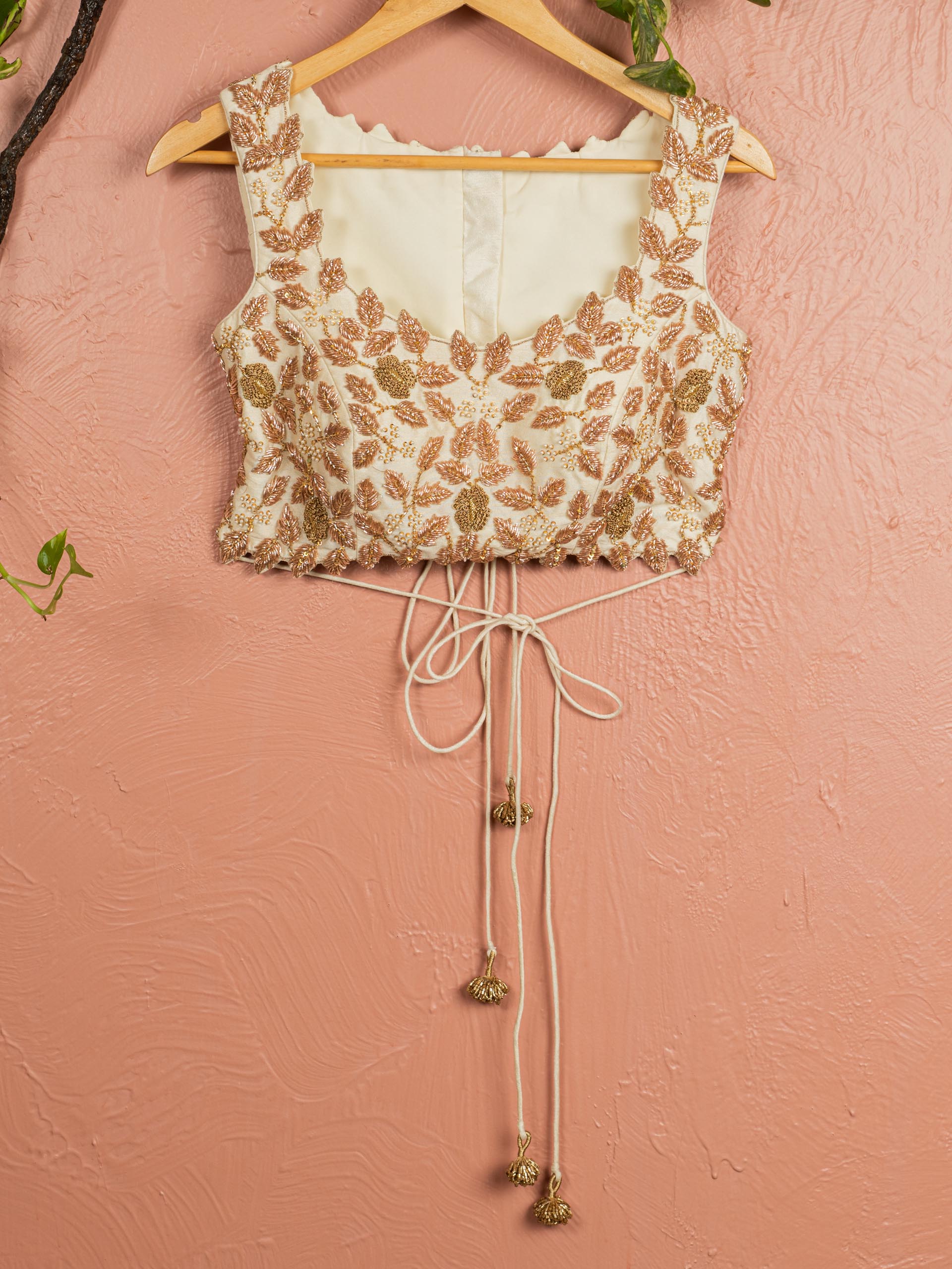 Ivory Zardosi Lehenga Set image 3