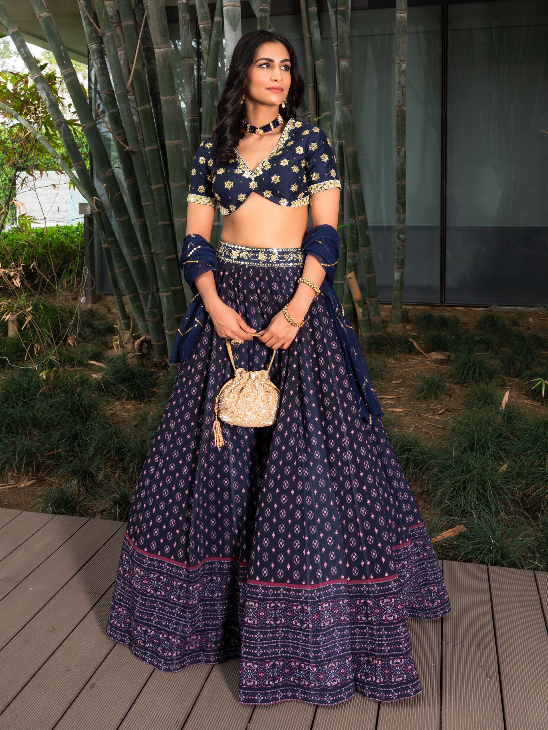 Arshiya Navy Blue Lehenga Set image 2