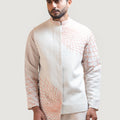 Asymmetric Thread Nehru Jacket image 0