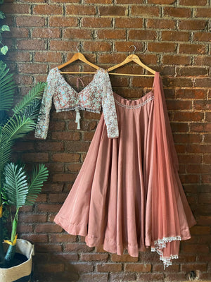 Rose Taupe Lehenga set - L image