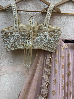 Nude Butti Mirror Lehenga Set image 3