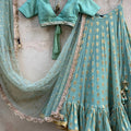 Ocean Green Lehenga Set image 0