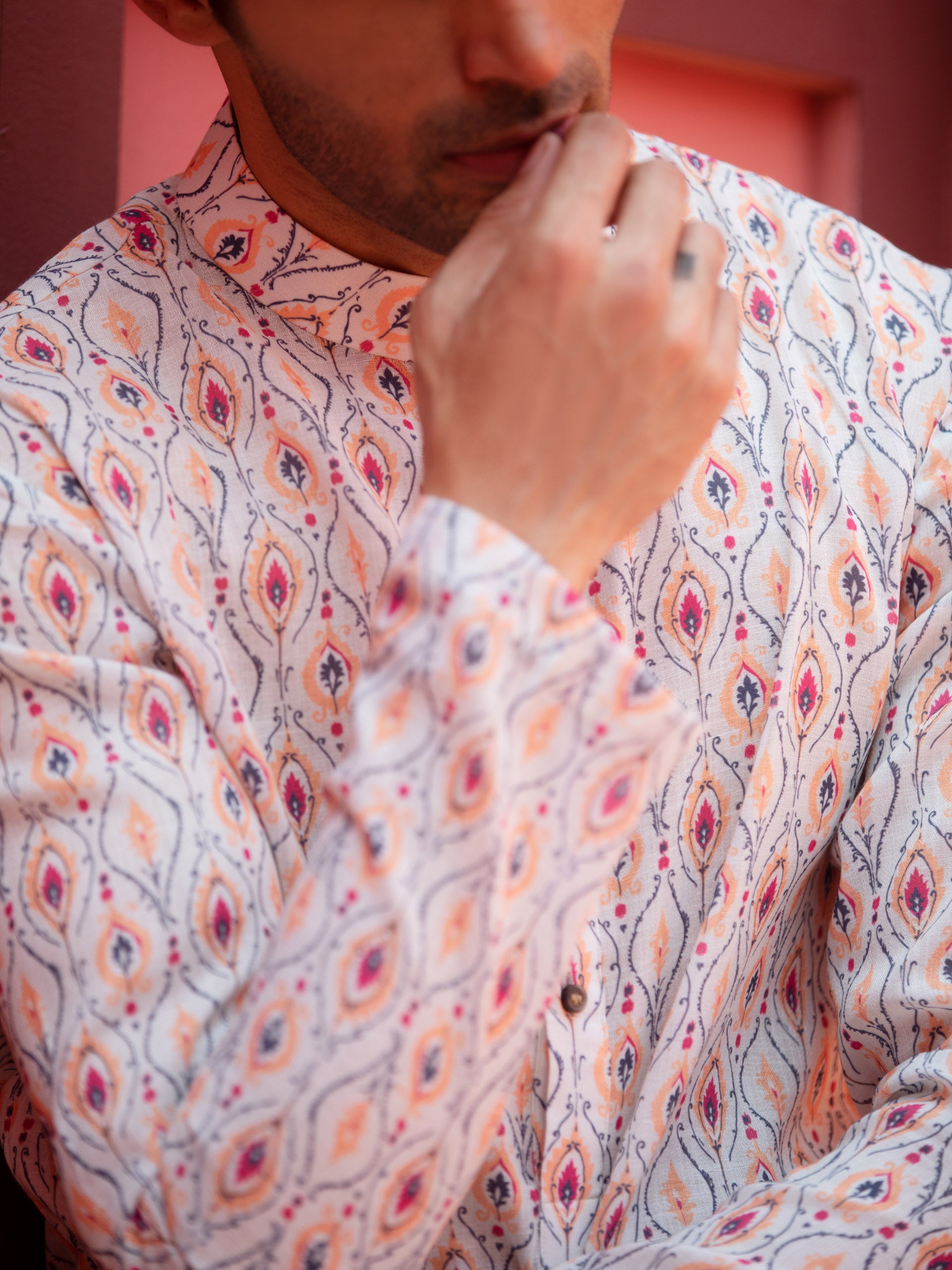 Geometric Print Kurta Set image 1
