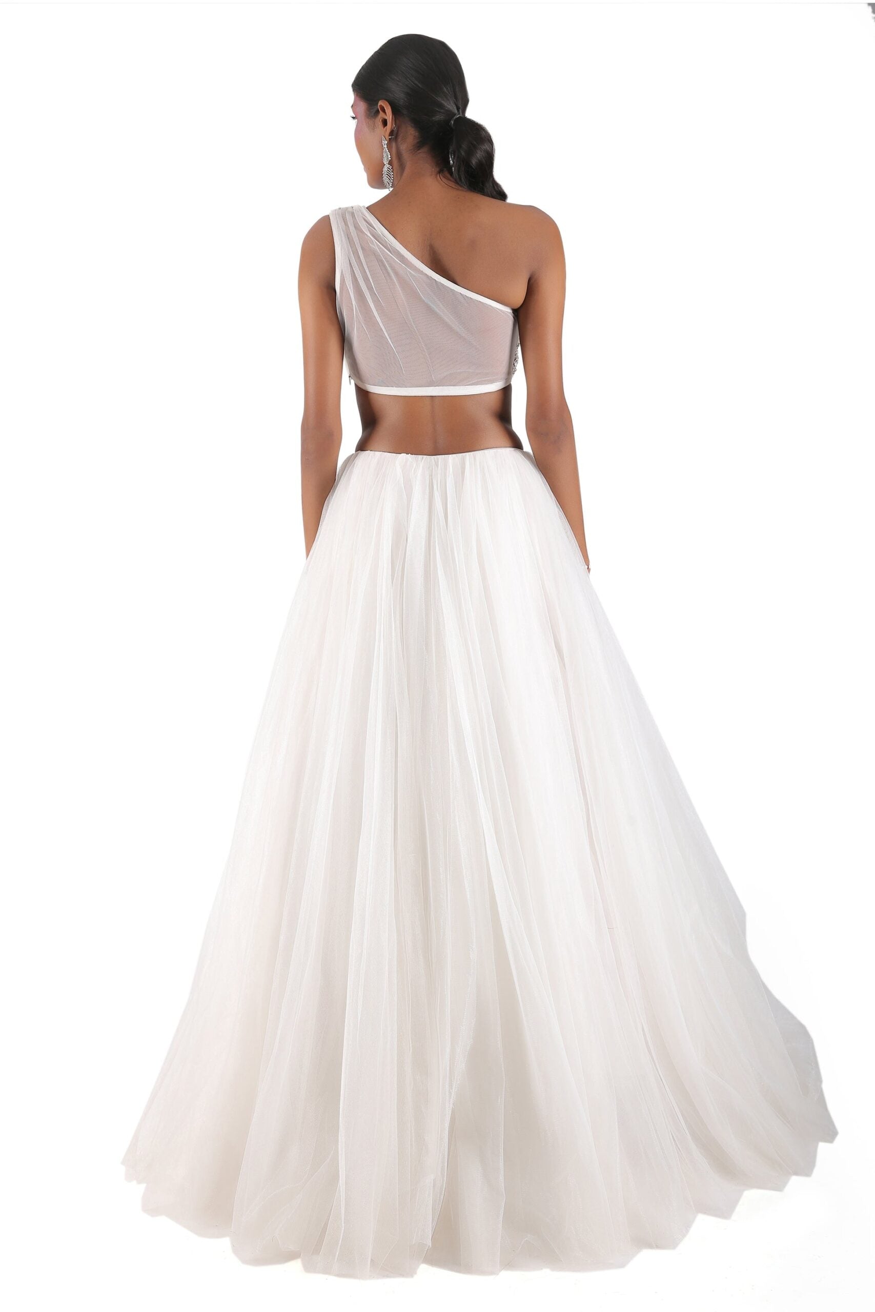 White Tulle Skirt Set image 4