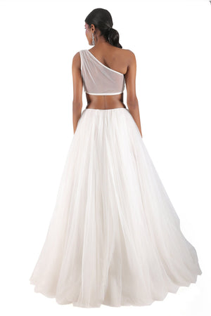 White Tulle Skirt Set image 4