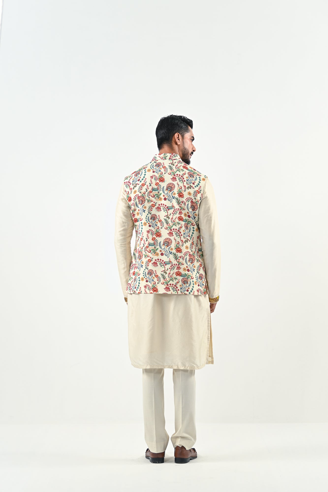 IVORY BLOOM HIGHLIGHTED BUNDI SET image 2