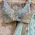 HoneyDew Green Ruffle Lehenga Set image 0