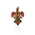 Pink And Green Peacock Ring image 0