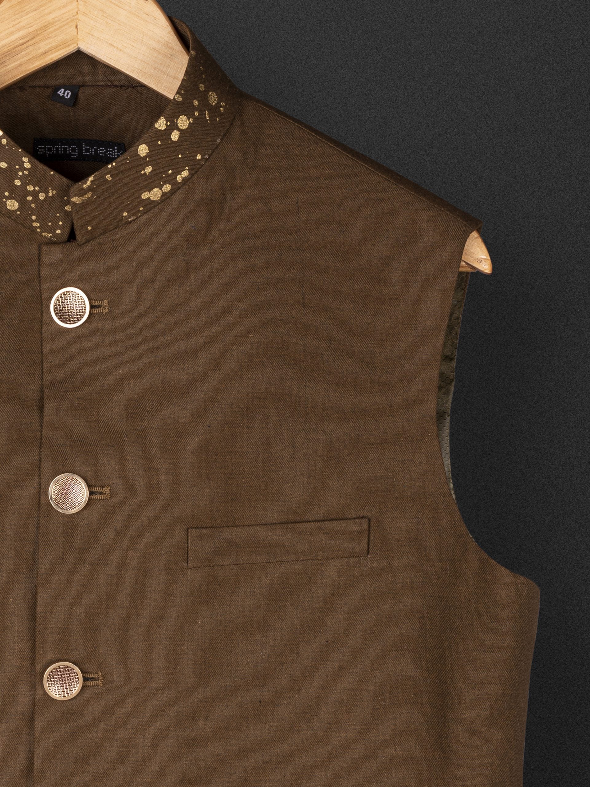 Splash Of Gold Bundi Jacket image 1