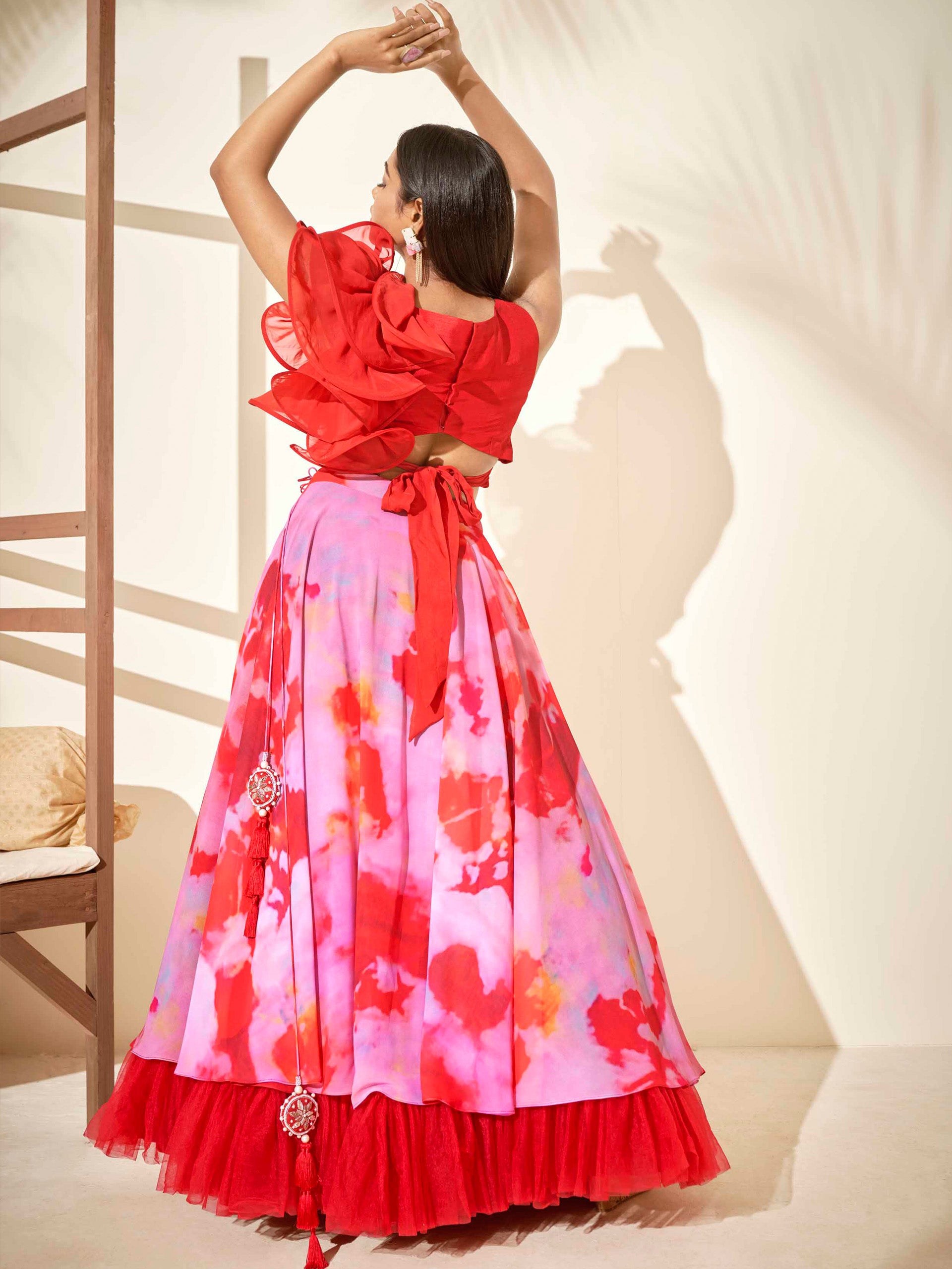 Tie Dye Lehenga Set image 3