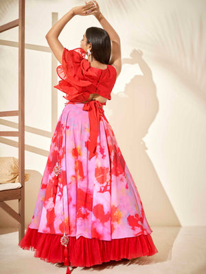 Tie Dye Lehenga Set image 3