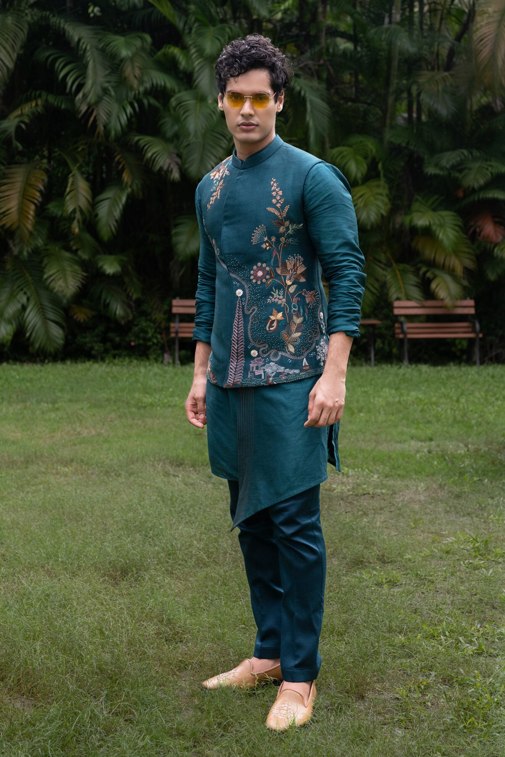 Elan Nehru Kurta Set - Custom image
