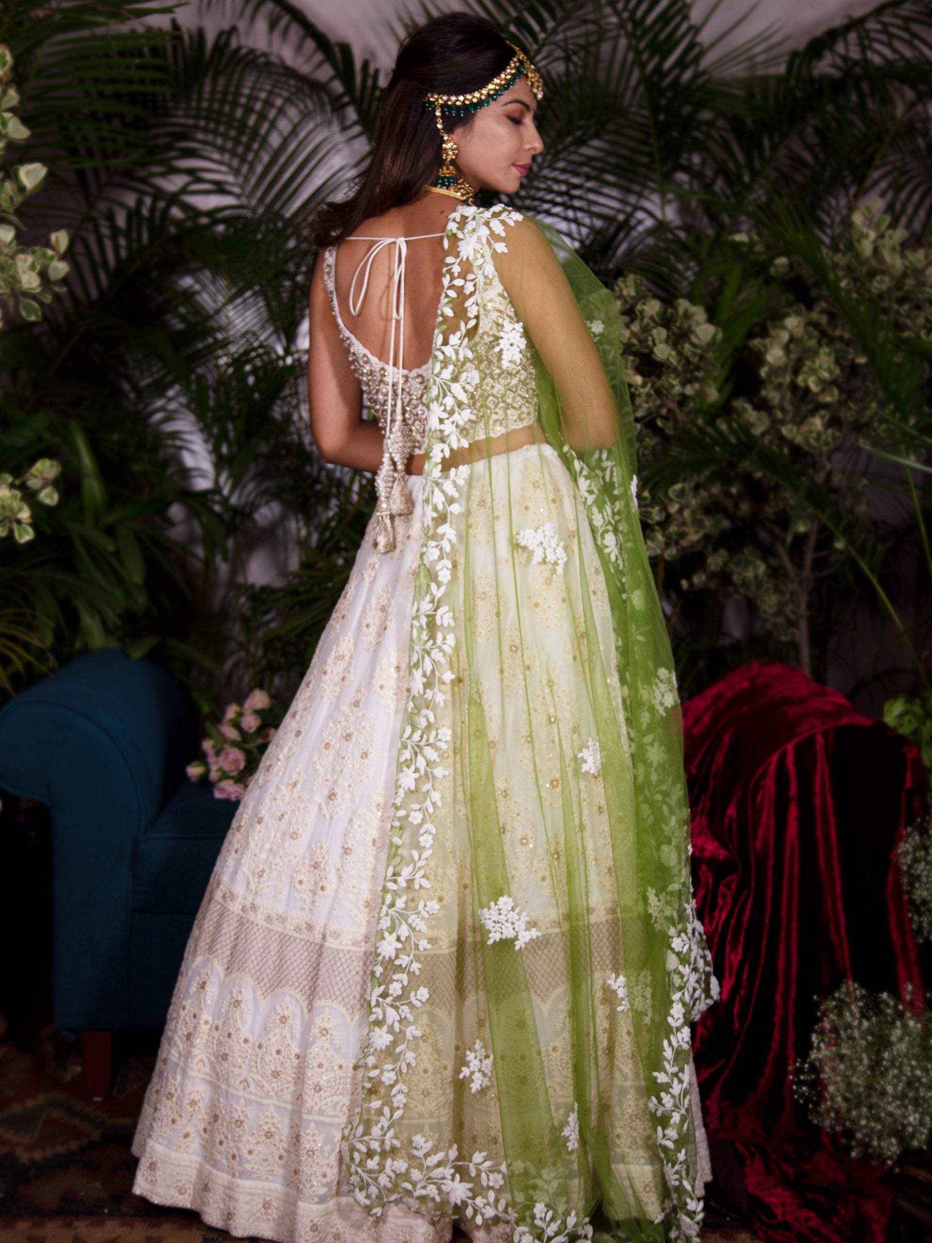 Ivory Chikankari Lehenga image 2