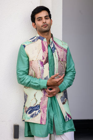 Eden Highlighted Half Jacket Paidawn with Pants image 2