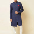 Navy Blue Sherwani Set image 0