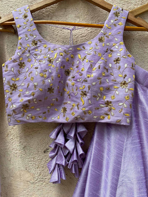 Lavender Kyra Tassel Lehenga Set image 2