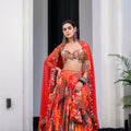 Dawn Highlighted Lehenga Paidawn With Highlighted Blouse And Highlighted Applique Dupatta image 0