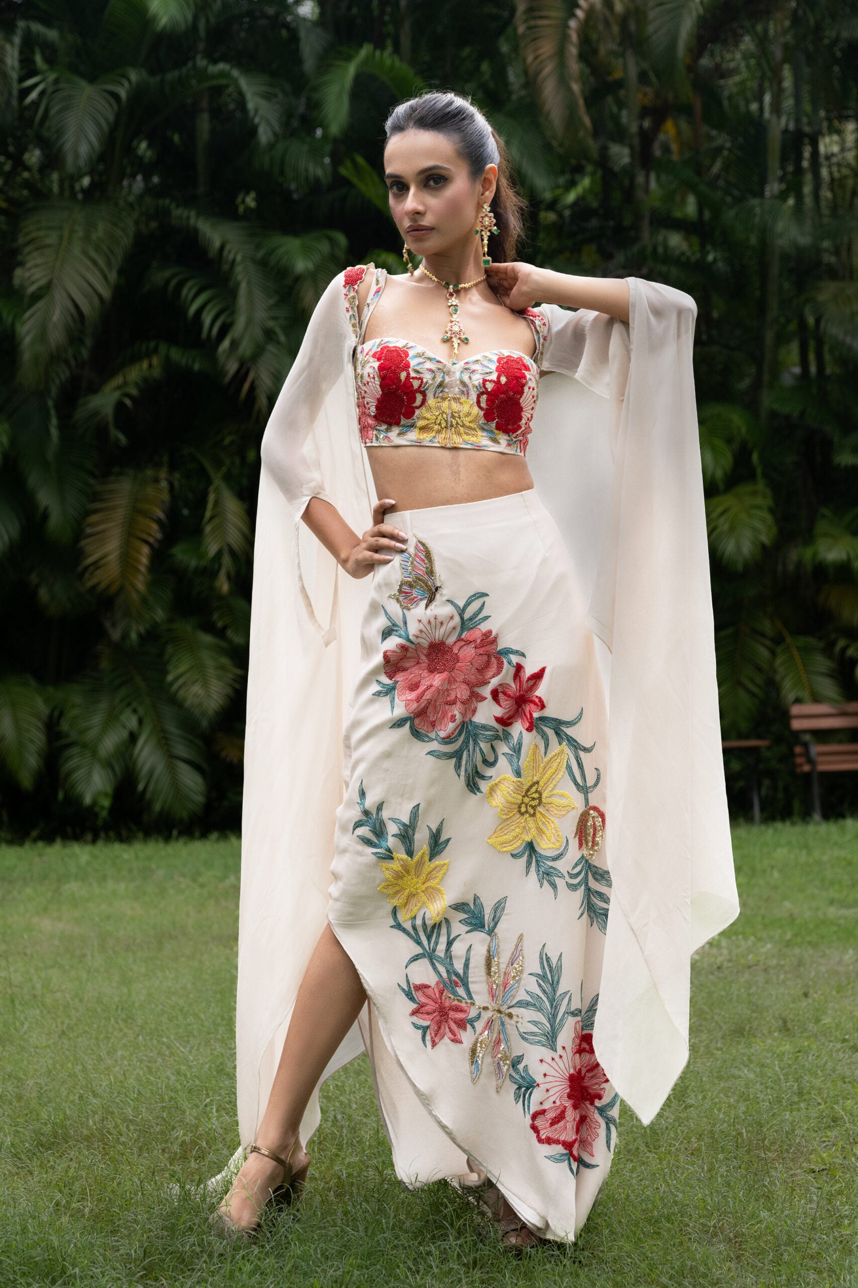 Butterfly Skirt  Cape Set image 3