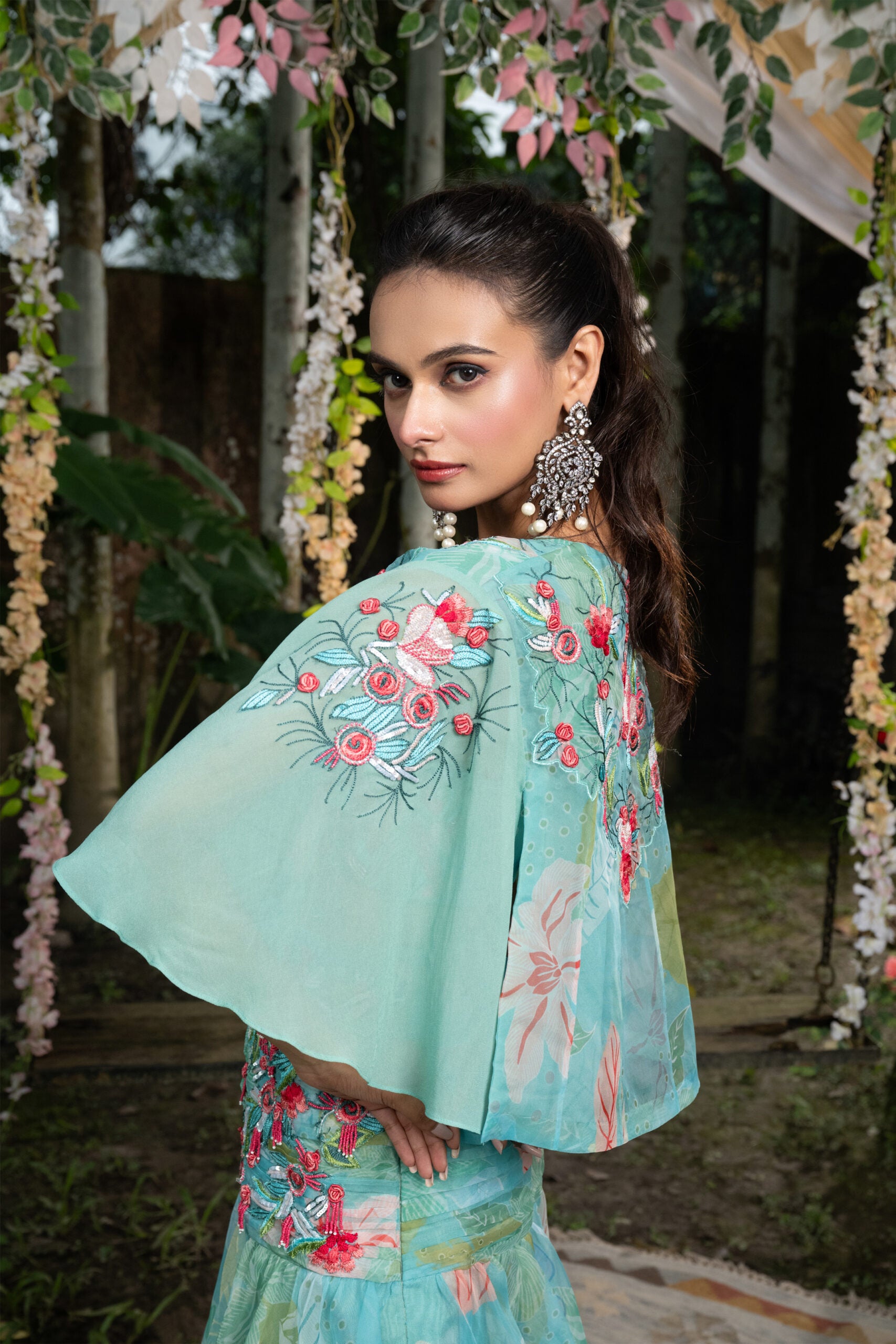 Tropical Tanna Skirt and Cape set image 4