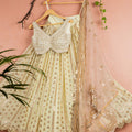 Banana Butti Scallop Lehenga Set with Ivory Blouse image 0