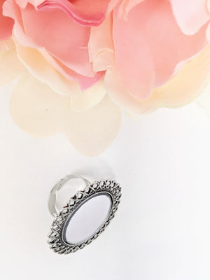 Oxidized Mirror Ring image 2