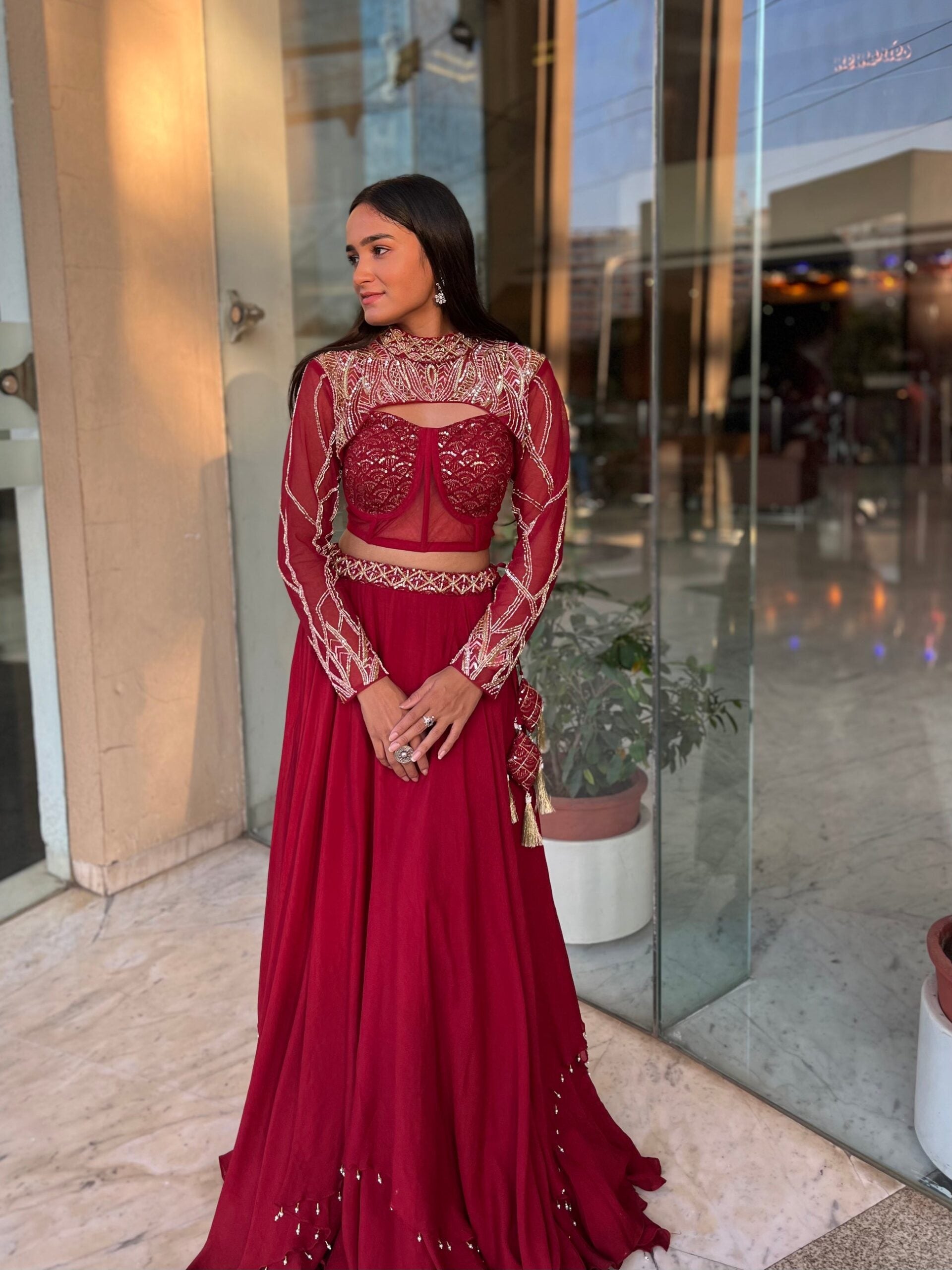 The Rosewood Lehenga - M image
